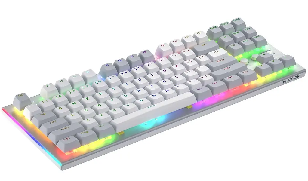 Клавіатура HATOR Gravity TKL Orange ENG White (HTK561) - фото 3