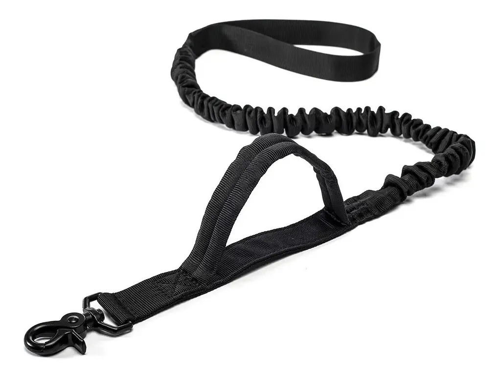 Повідець для собак Harness 100-150см, банджі-повідець з двома ручками Чорний - фото 9