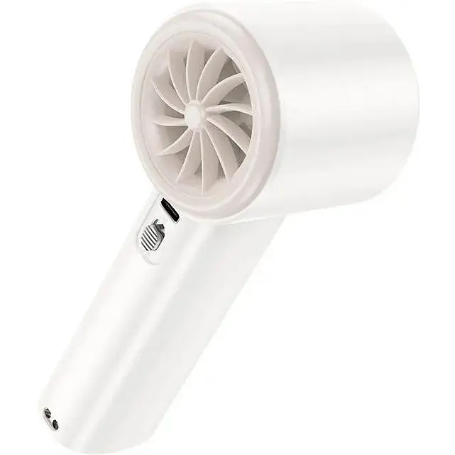 Вентилятор портативний Hoco HX64 Hurricane high-speed handheld fan white - фото 3