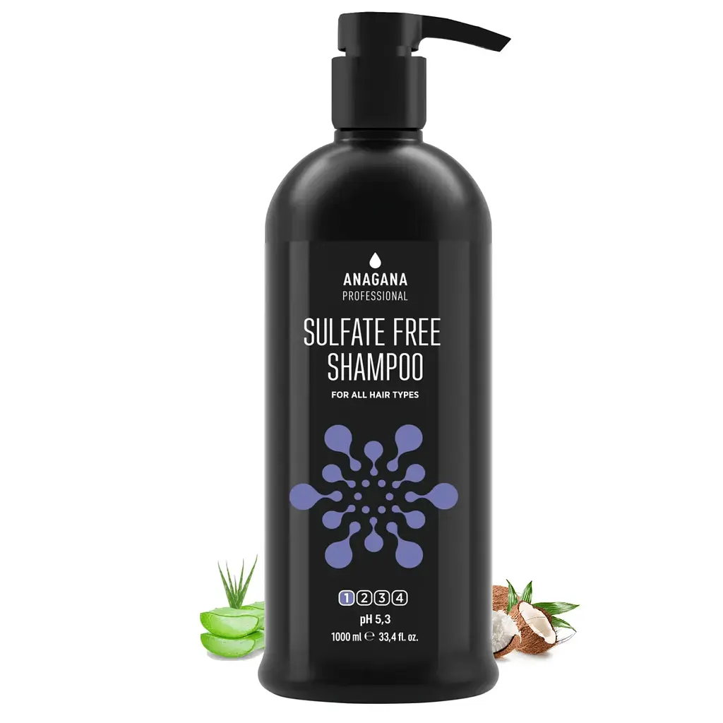 Шампунь Бессульфатный SULFATE FREE ANAGANA 1000 мл - фото 2