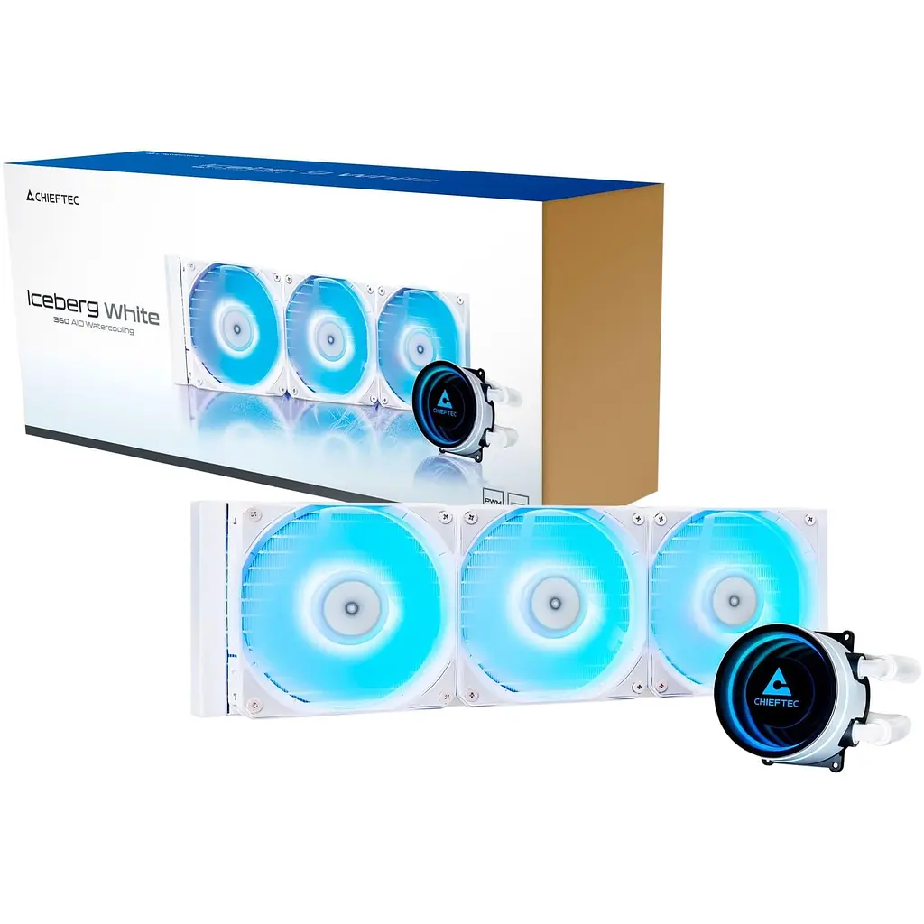 СВО Chieftec Iceberg 360 ARGB White (CLC-360-RGB-W) - фото 8