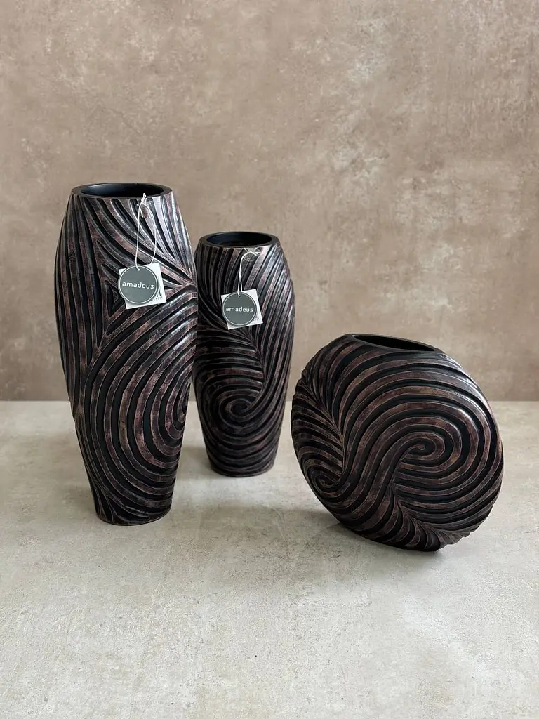 Ваза Amadeus коричневая 50 см (162955) - фото 2