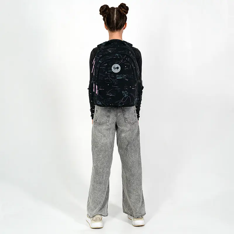 Рюкзак GoPack Teens 162L-1 Чорний (GO26-162L-1) - фото 16