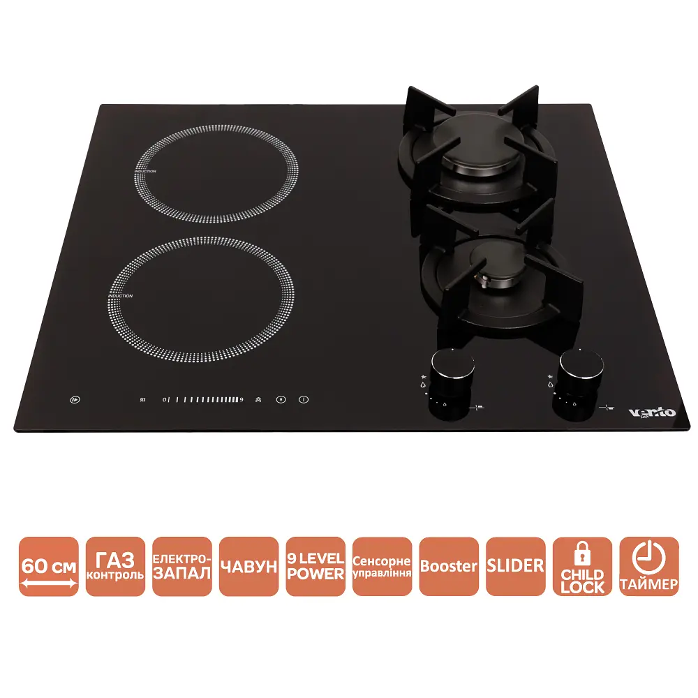 Варочная поверхность Ventolux HG622 B9G RCS I (BK) - фото 2