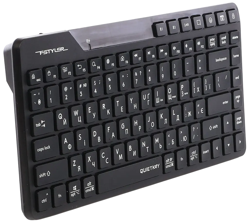 Клавіатура бездротова A4Tech FBK26C AS Black - фото 2