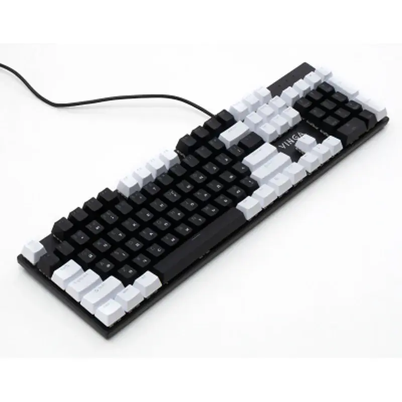 Клавіатура Vinga KBGM-095 LED Brown Switch USB White/Black (KBGM-095BR White/Black) - фото 3