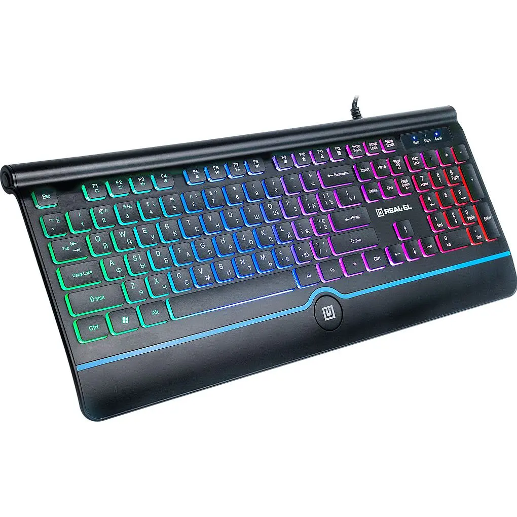Клавиатура REAL-EL Comfort 8000 Backlit Black (EL123100033) [128769] - фото 2