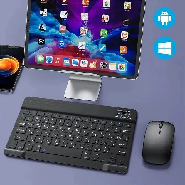 Комплект клавіатура з мишкою mouse&keyboard kit Чорний, бездротові ведмедики та клавіатура для ПК, ноутбука - фото 5