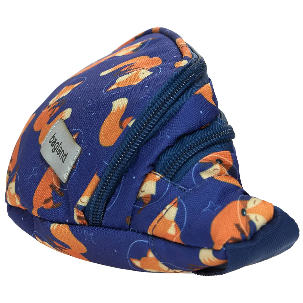 Сумка-бананка Bagland Bella 2 л сублимация 980 синяя с принтом (00202664) - фото 2