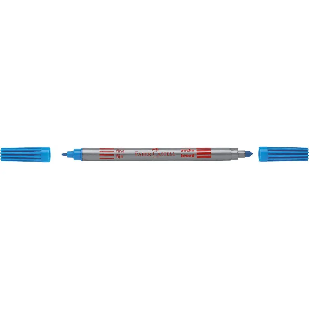 Фломастери Faber-Castell двосторонні Double-ended Fibre tip, 20 кольорів (28023) - фото 4