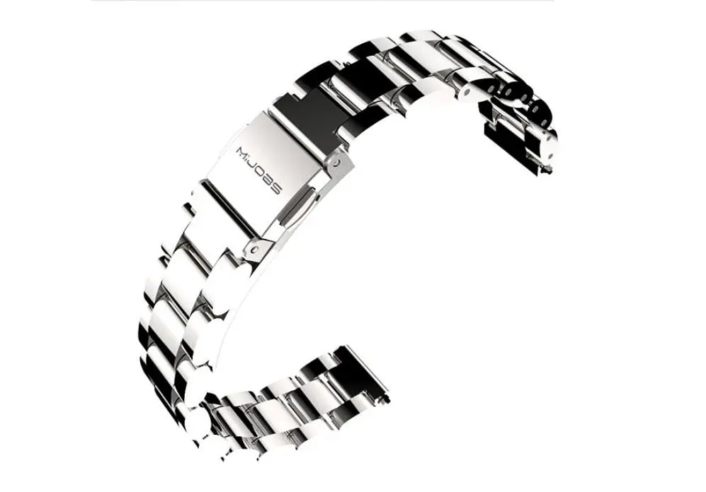 Металевий ремінець Primo Mijobs для фітнес-браслета Xiaomi Mi Band 3 Silver - фото 4