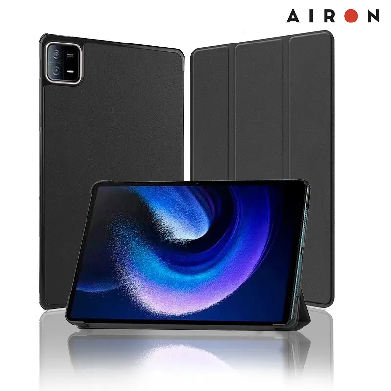 Чехол AIRON Premium для Xiaomi Pad 6/6 Pro 11'' 2023 с защитной пленкой и салфеткой Black - фото 4