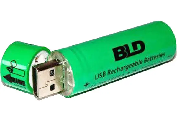 Акумулятор 18650 (BLD Li-ion 3.7v 3800mah Green) АКБ батарея з USB зарядкою для ліхтарика, вейпа (ST) - фото 4