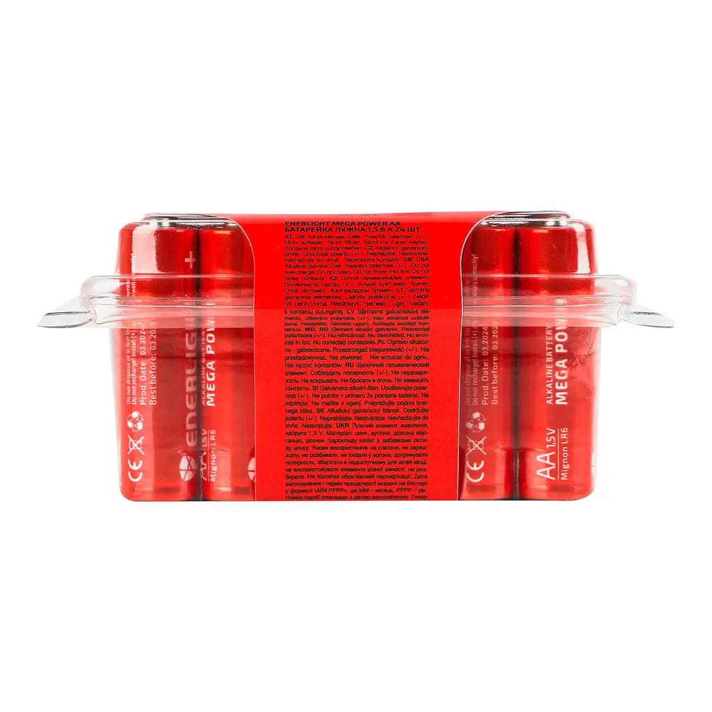 Батарейки Enerlight Mega Power AA, 24 шт. (4823093506022) - фото 6