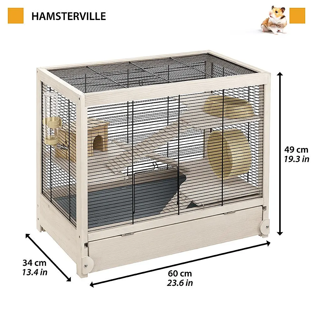 Деревяна клітка Ferplast Hamsterville для хом`яків та мишей - фото 13