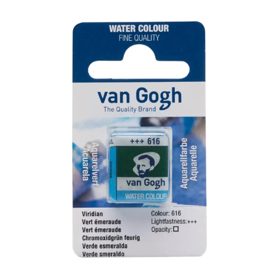 Фарба акварельна Van Gogh (616) Зелений вірідоновий кювета Royal Talens (8712079048099)