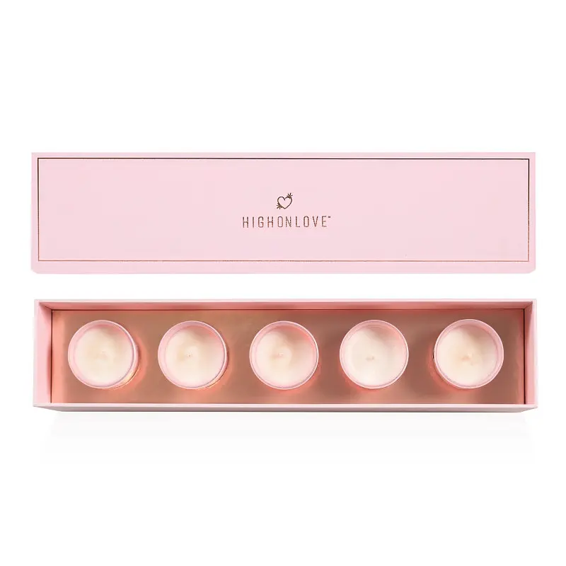 Набір масажних свічок 5 ароматів-афродизіаків Mini Massage Candles Collection, 5 х 35 г HighOnLove (Канада) HighOnLove HOL20153 102986 - фото 3