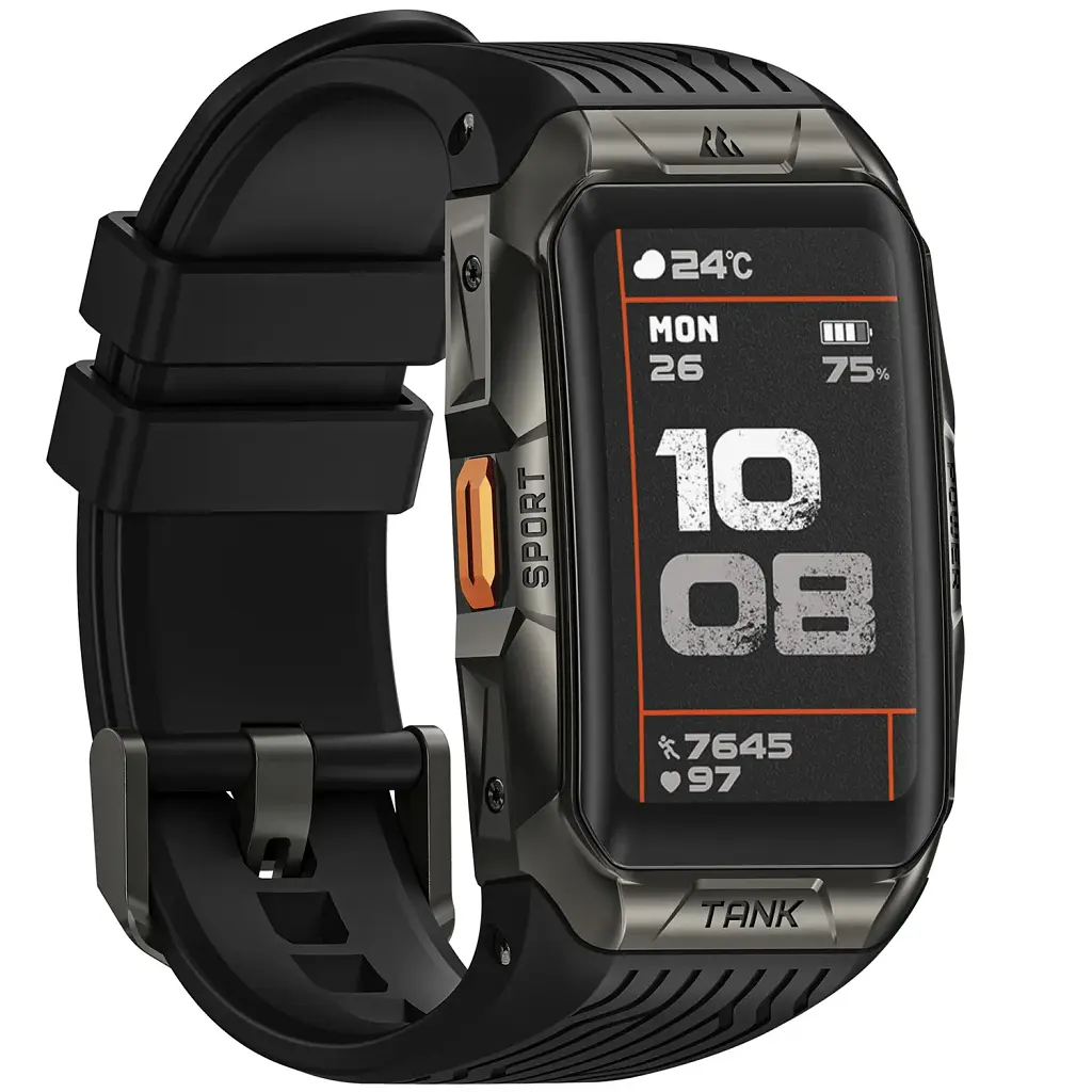 Смарт-годинник Kospet Tank X2 Ultra у протиударному тактичному корпусі black (16978) - фото 4