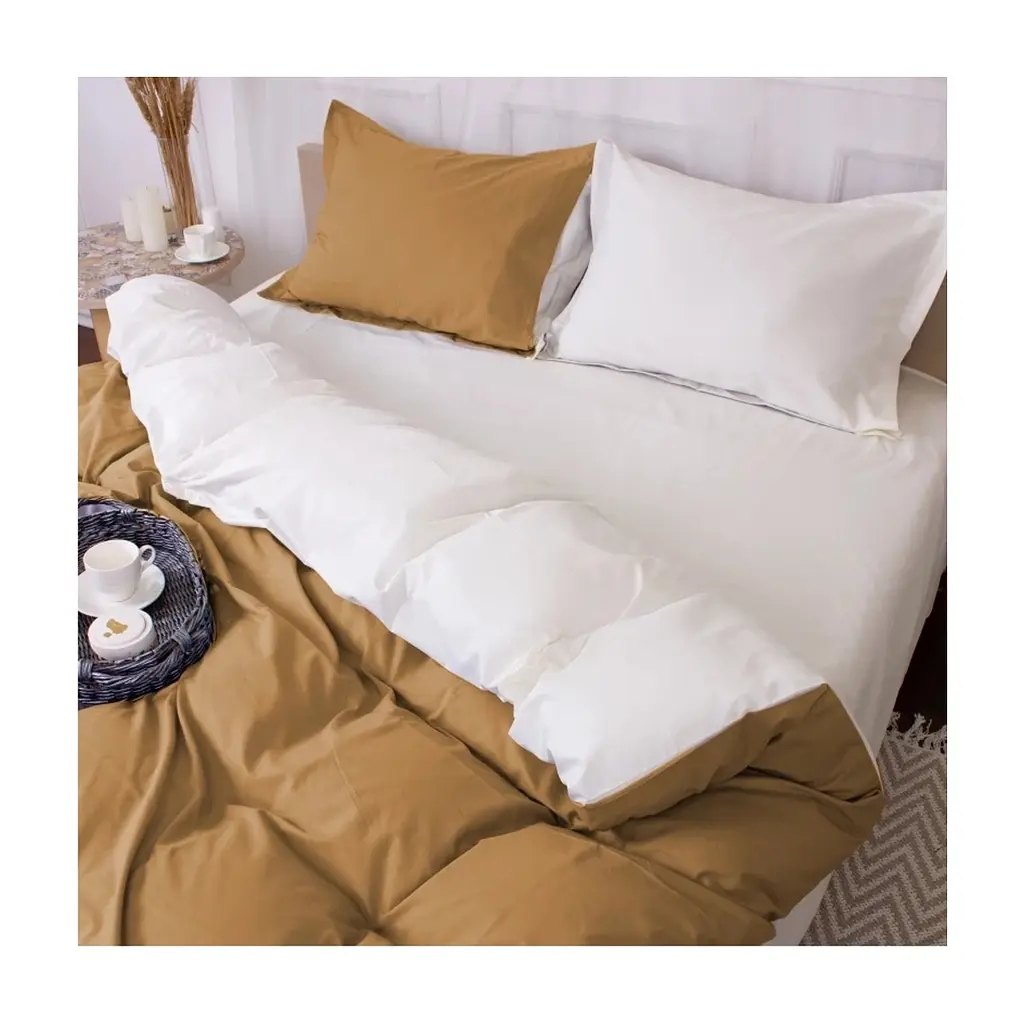Постільна білизна MirSon Poplin Line 002 + 015 Lorena 2 x 160 x 220 (2200006280088) - фото 2