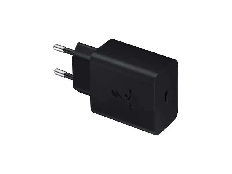 Зарядний пристрій Samsung 45 W PD Compact Power Adapter with Type-C cable Black (EP-T4510XBE) - фото 2