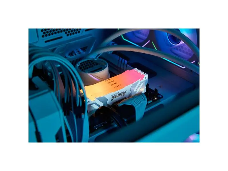Пам'ять для настільних комп'ютерів Kingston FURY 16 GB DDR5 7600 MHz Renegade RGB White (KF576C38RWA-16) - фото 4