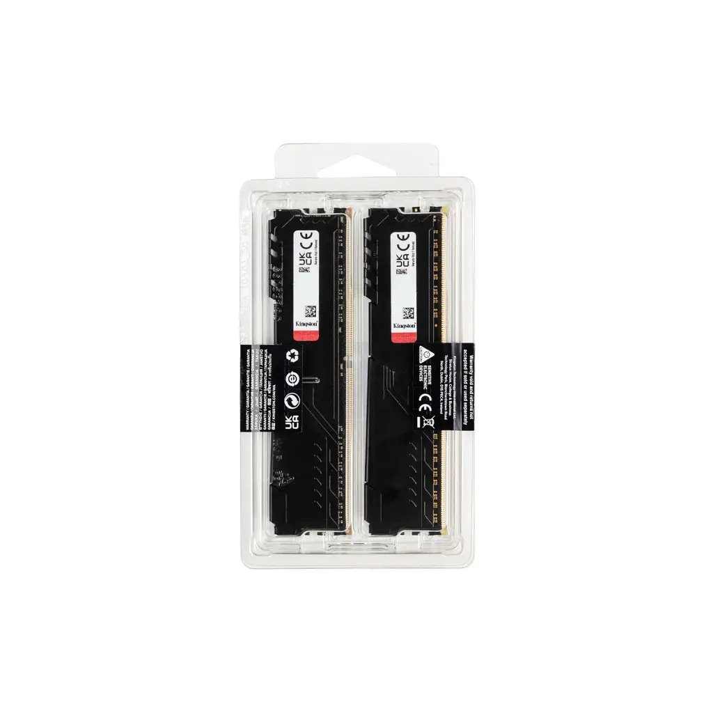 Модуль пам'яті для комп'ютера DDR4 64GB (2x32GB) 3600 MHz Fury Beast Black Kingston Fury (ex.HyperX) (KF436C18BBK2/64) - фото 6