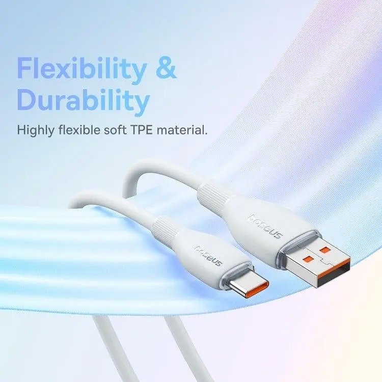 Кабель Baseus Pudding Series Fast Charging Cable USB to Type-C 100W 1.2m P10355703511-00 Purple - фото 8