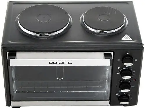Електродуховка з плитою Polaris PTO 0235 GLHP - фото 2