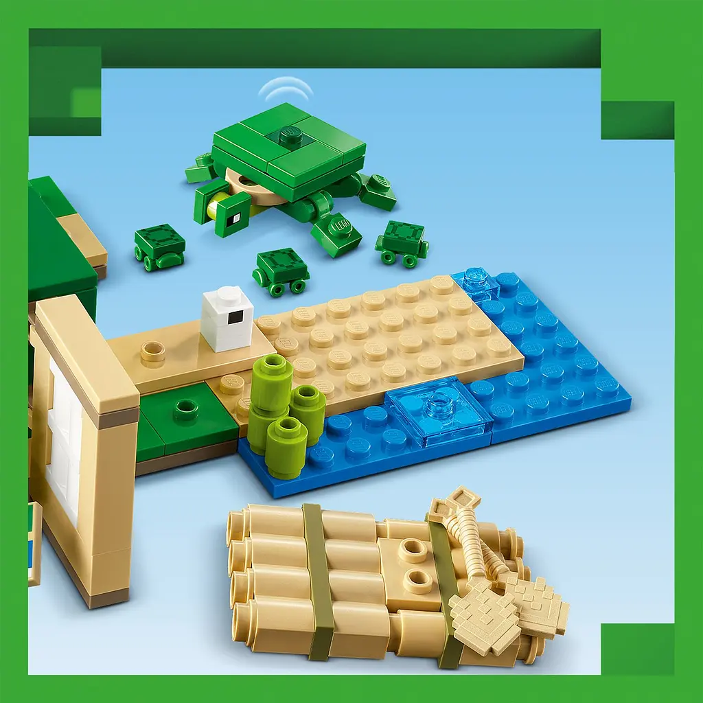 Конструктор LEGO Minecraft Пляжний будинок у формі черепахи 234 деталі (21254) - фото 7