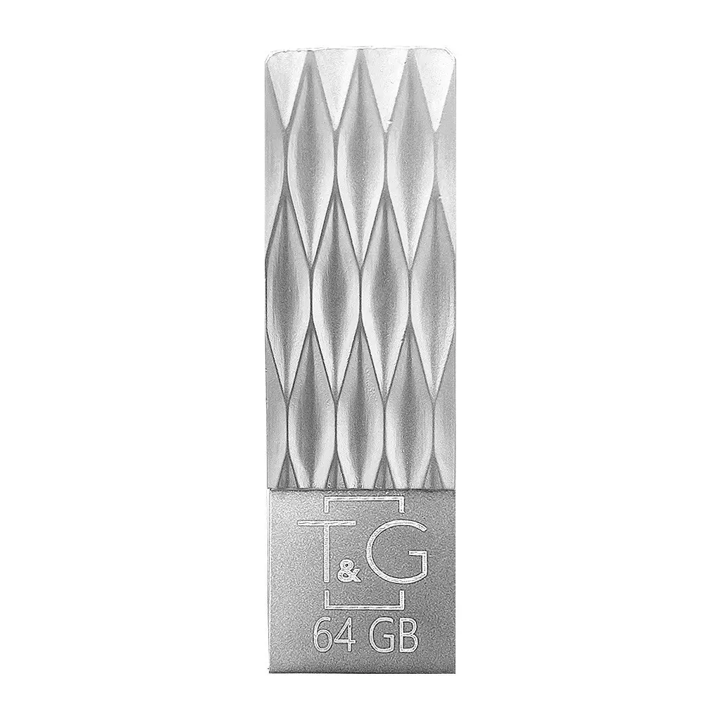 Флеш накопичувач USB 64Gb T G Metal TG103, сріблястий, USB 2.0 (TG103-64G)