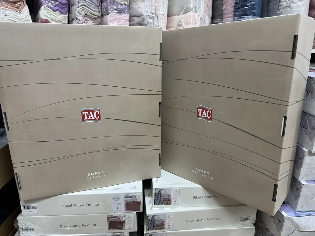 Плед TAC Embos Ekru 220×240см pbe0051143 - фото 3