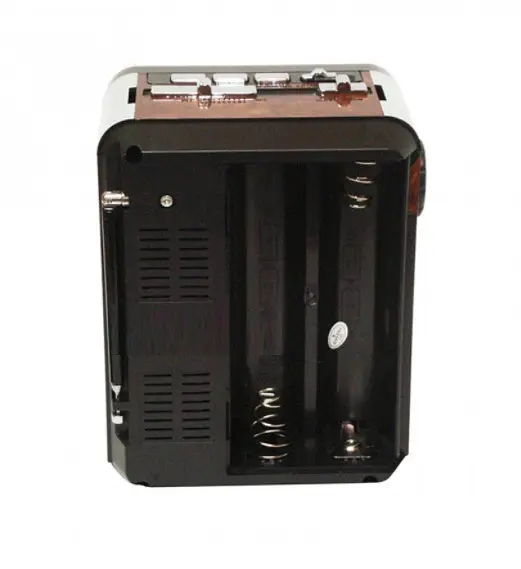 Радіоприймач колонка Golon RX-9100 з ліхтариком Коричневий - фото 5