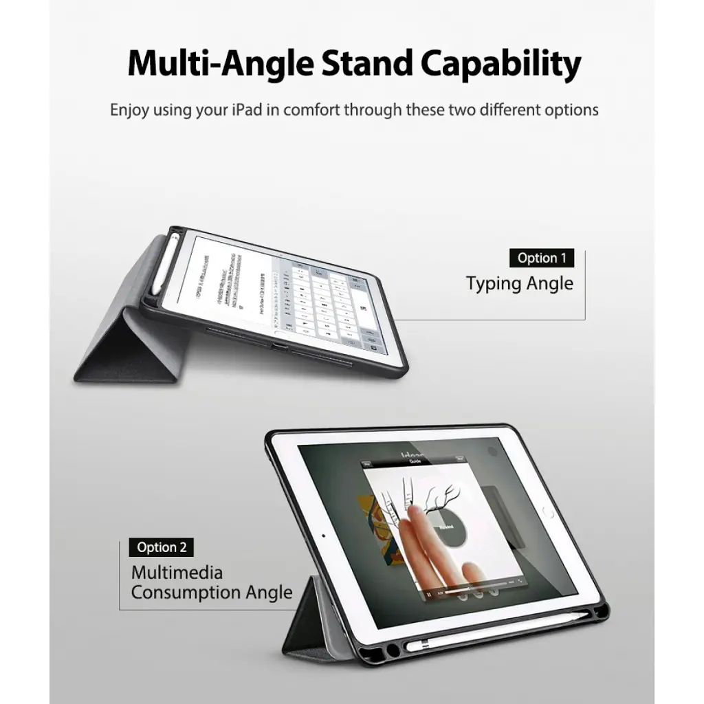Чохол до планшета Ringke Smart Case для Apple iPad Pro 2020 12.9' BLACK (RCA4794) - фото 3