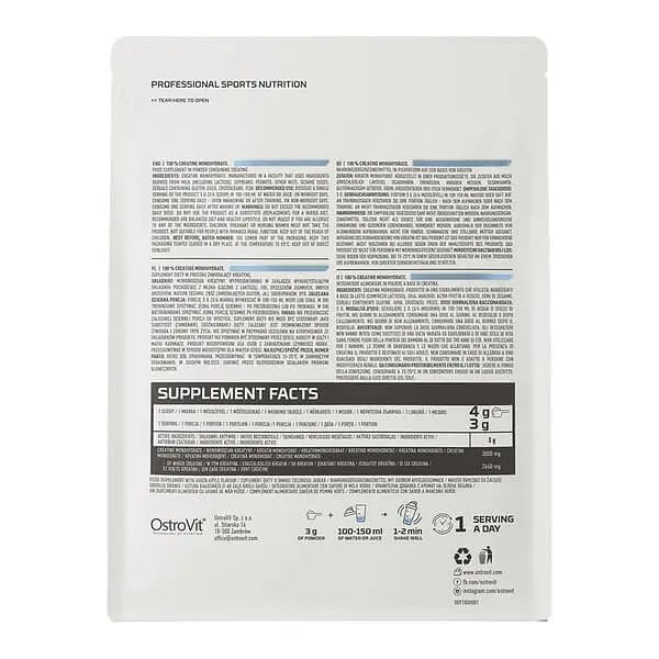 Моногідрат Creatine Monohydrate 300 грам Манго OstroVit vit0005343 - фото 2