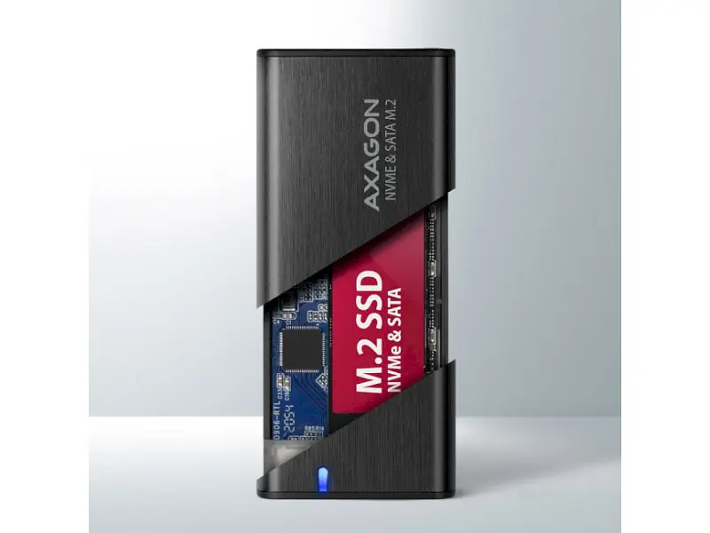 Кишеня для накопичувача AXAGON SuperSpeed Black (EEM2-SB2) - фото 8