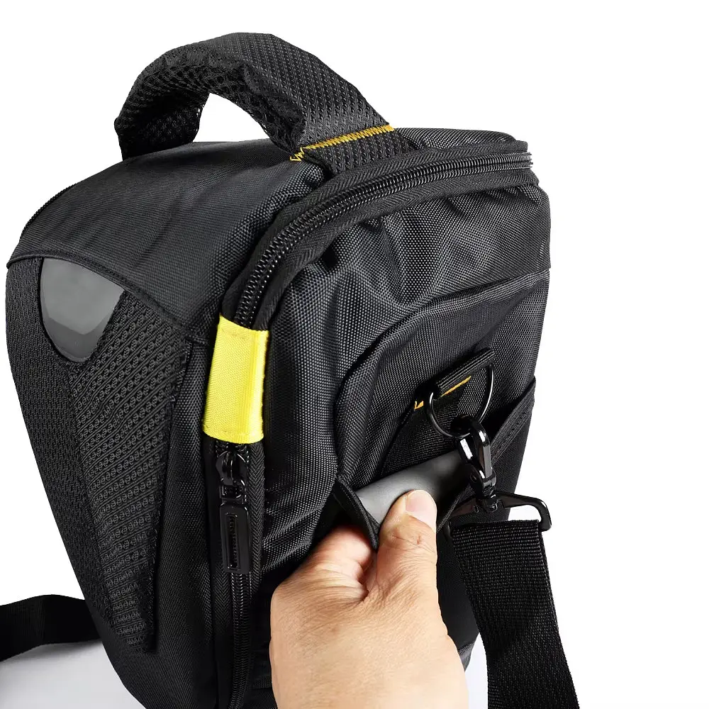 Сумка для фотоапарата Nikon 31х18х22 см Black-Yellow (IBF082BY) - фото 4