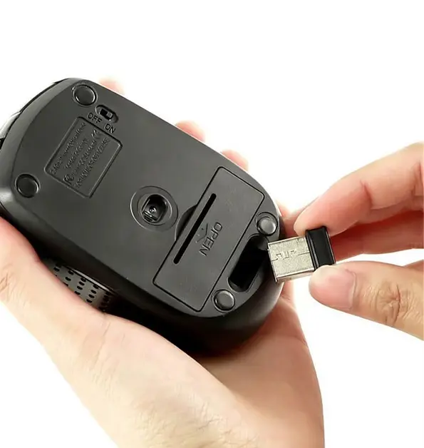 Беспроводная мышка Silent Mouse 2.4G Серая  - фото 4
