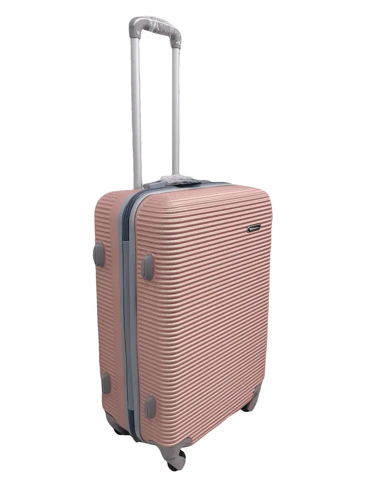 Валіза середня M ABS-пластик Milano bag 004 66×44×28,5см 75л Рожеве золото - фото 2