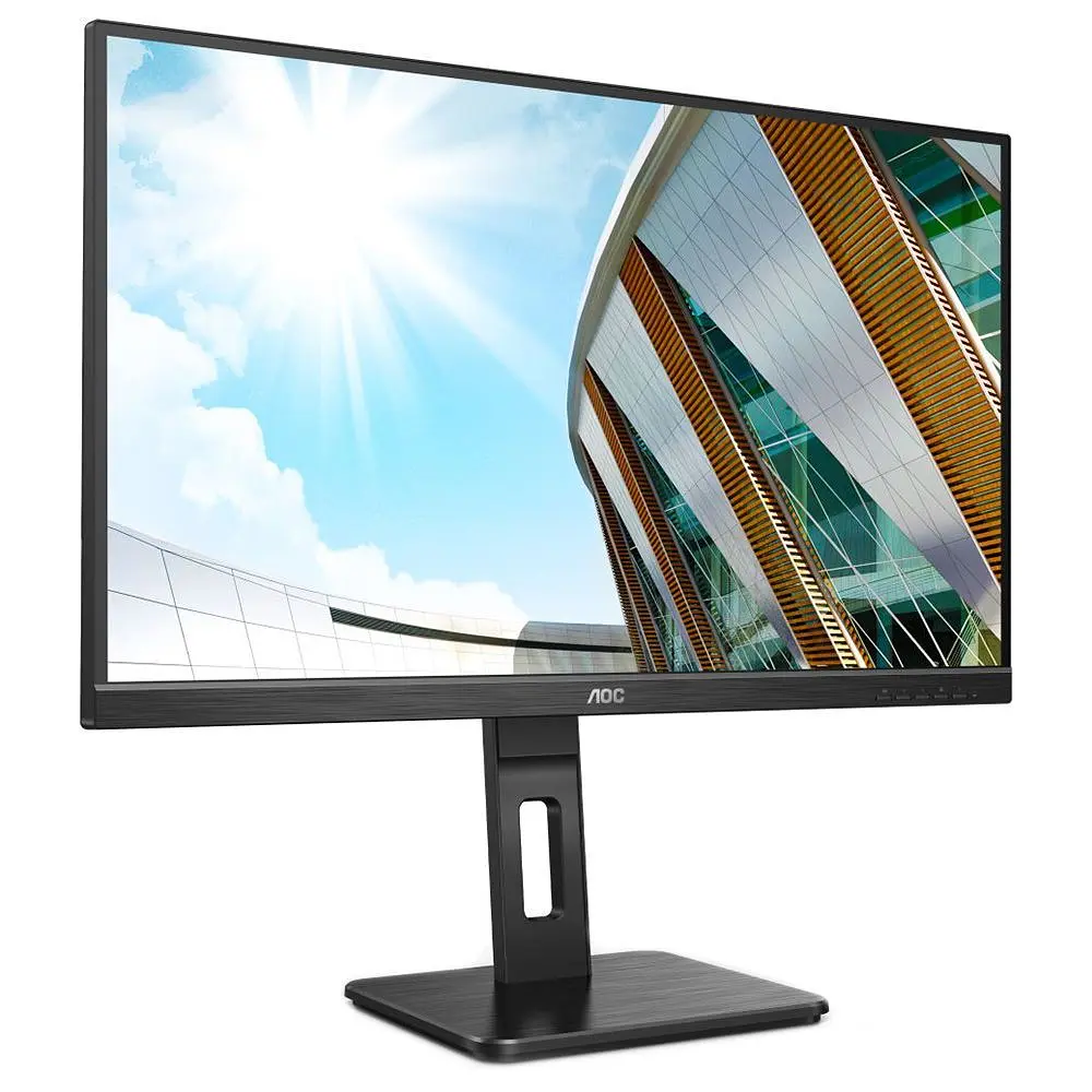 Монитор TFT 27" AOC U27P2CA, IPS 4K UHD, 4ms, HDMIx2, DP, USB-hub, USB-C, HAS, Pivot, колонки, черный (U27P2CA) - фото 7