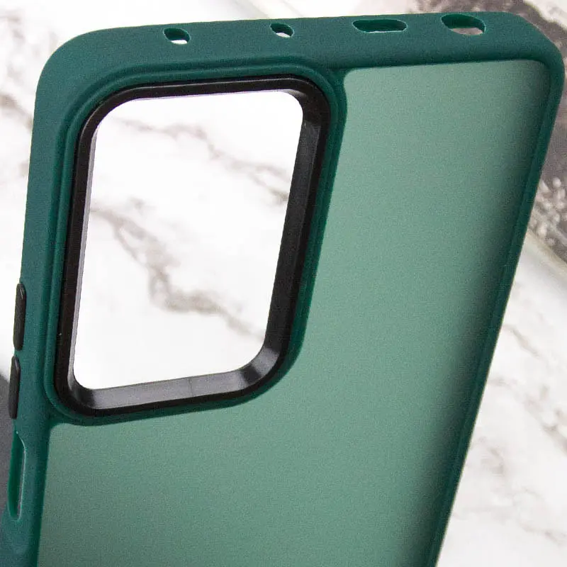 Чехол TPU+PC Lyon Frosted для Xiaomi Poco F5 Pro Green - фото 5