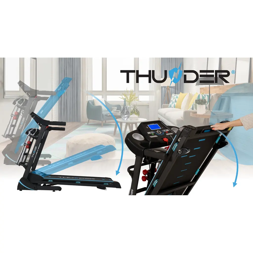 Беговая дорожка THUNDER Icon-D Black - фото 5