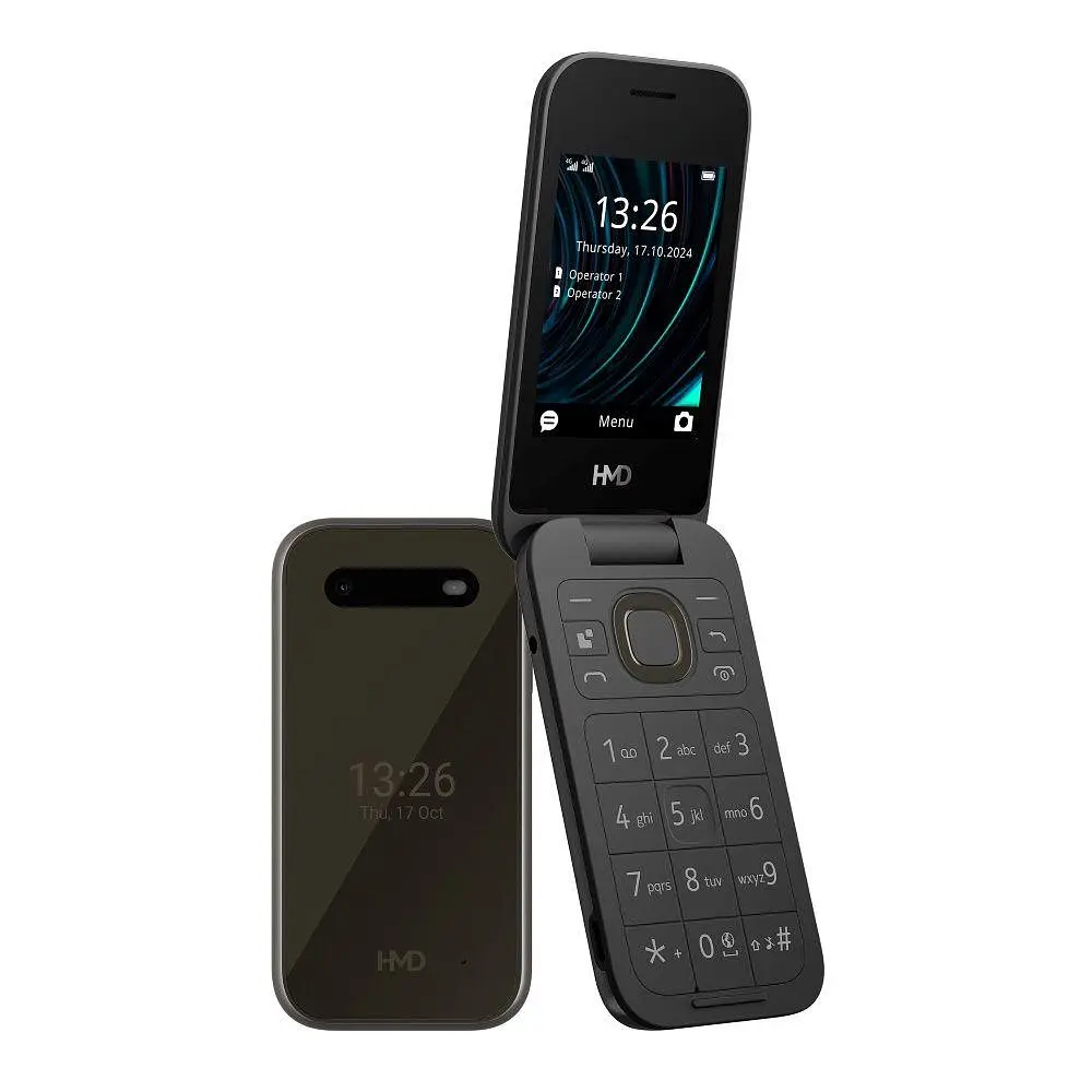 Телефон кнопковий - розкладачка HMD 2660 Flip TA-1711 Dual Sim (1GF033CPH1C01) чорний - фото 2