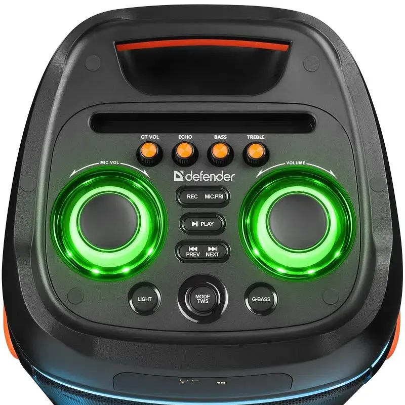 Акустична система 2.0 Defender Boomer 200, 200Вт BT/FM/TF/USB/MIC/AUX/GT, чорна (65201) - фото 9