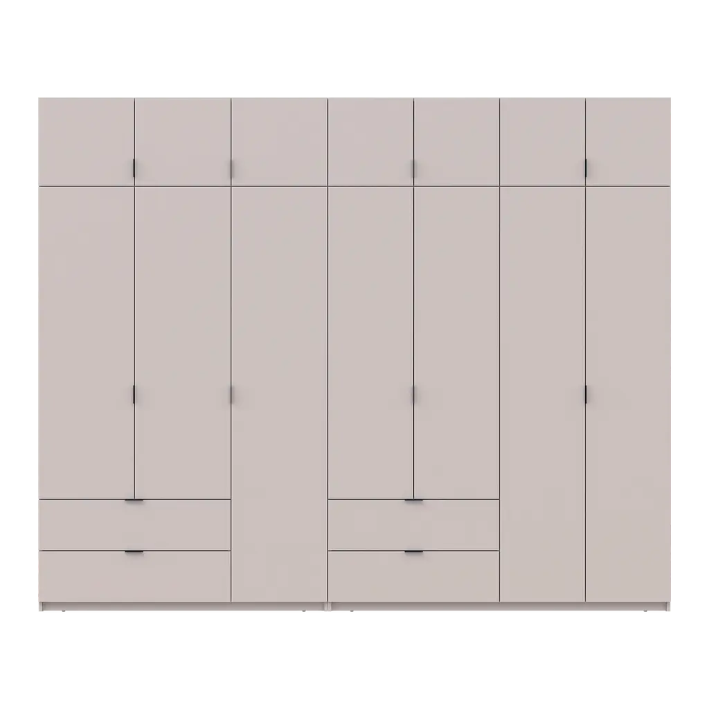 Шафа для одягу Doros Лукас Кашемір 3+4 ДСП 295х50х240 (42005124) - фото 4