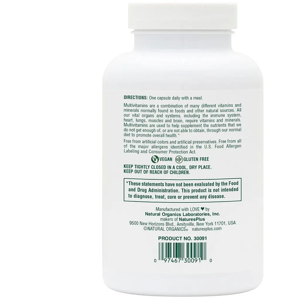 Мультивитамины ежедневные Nature's Plus Ultra One без железа 90 капсул (NTP30091) - фото 3