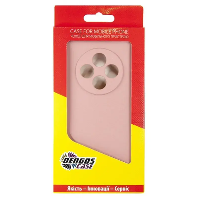 Чохол до мобільного телефона Dengos Oppo Reno 12 F/FS Soft + glass (Pink) (DG-KM-116) - фото 3