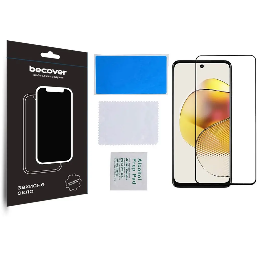 Защитное стекло BeCover для Motorola Moto G73 Black (709737) - фото 2