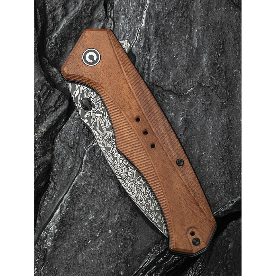 Ніж складаний туристичний Civivi Photonix, (9.4 см) Damascus / Guibourtia Wood - фото 13