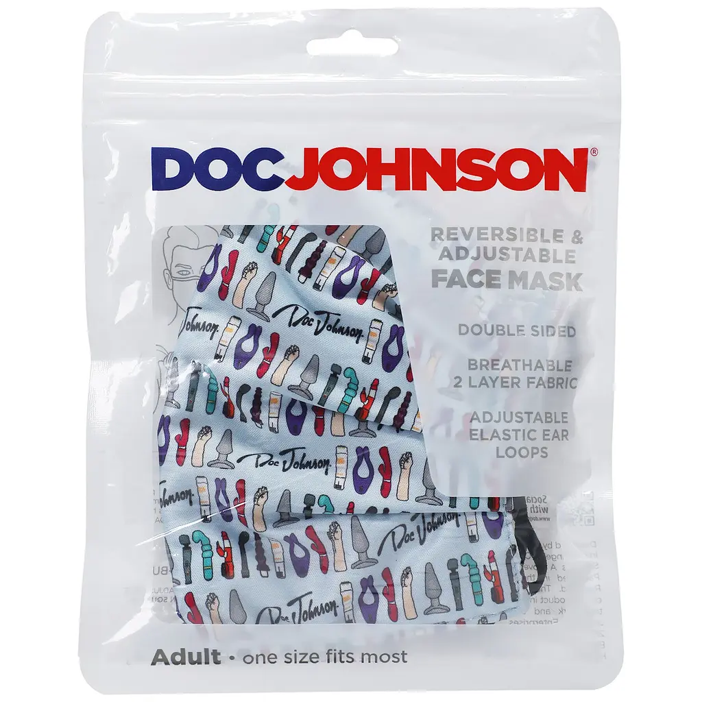 Маска Doc Johnson DJ Reversible And Adjustable Face Mask захисна - фото 4