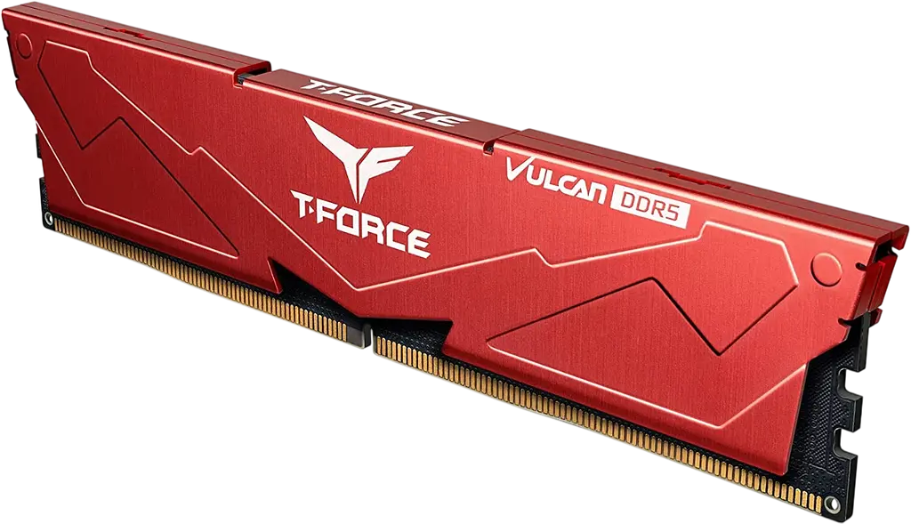 Оперативна пам'ять Team 32GB (2x16GB) DDR5 6400MHz T-Force Vulcan Red (FLRD532G6400HC40BDC01) - фото 2